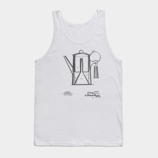 Coffee Pot Vintage Patent Drawing Tank Top